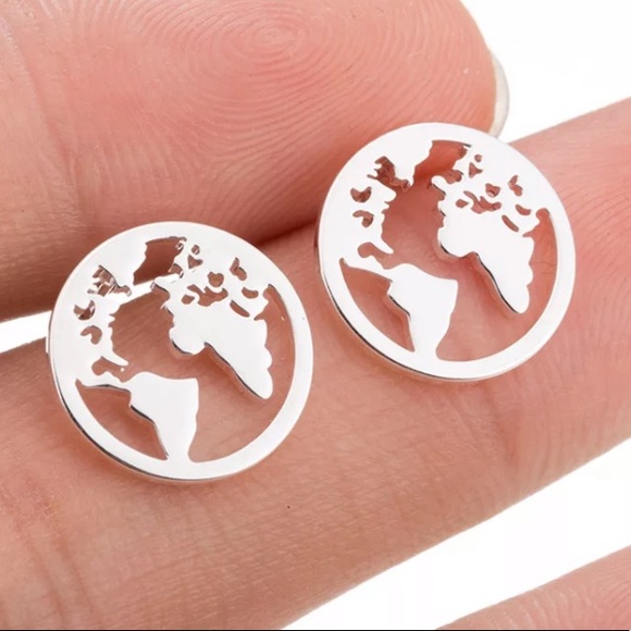 Jewelry - Sterling Silver Earth Earrings
